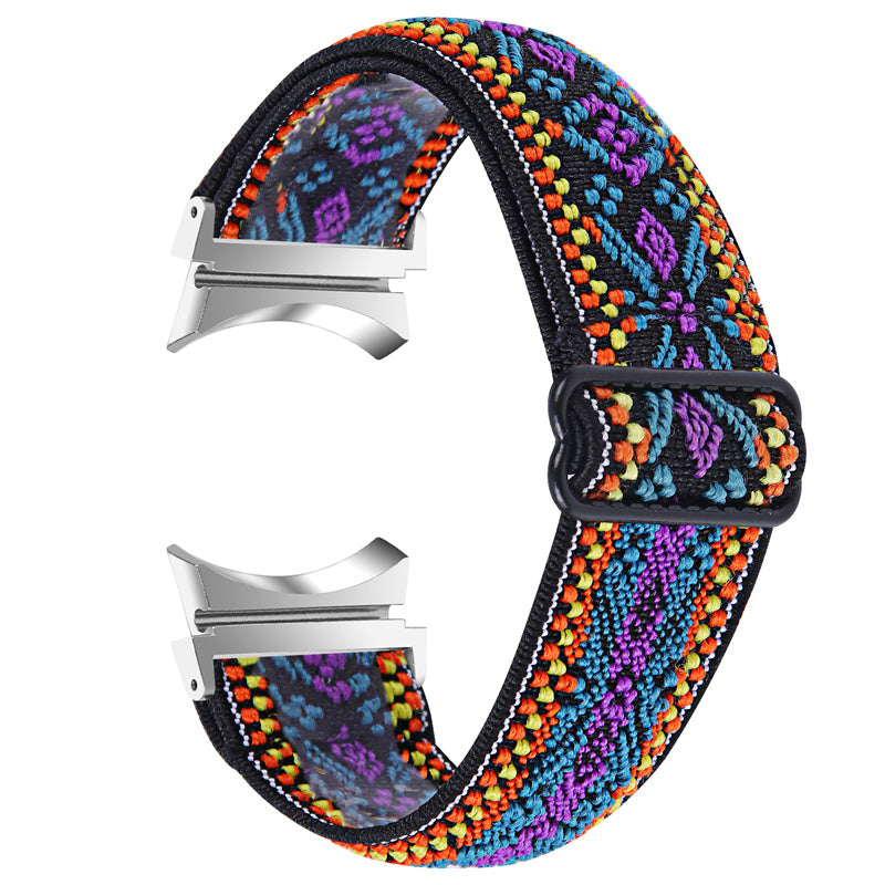 For Samsung Galaxy Watch6 40mm 44mm Watch6 Classic 43mm 47mm Watch 5 40mm 44mm 5 Pro 45mm Watch4 40mm 44mm Braided Nylon Elastic Watch Band Breathable Sports Wrist Strap Replacement For Samsung Galaxy Watch6 40mm 44mm Watch6 Classic 43mm 47mm Watch 5 40mm 44mm 5 Pro 45mm Watch4 40mm 44mm Braided Nylon Elastic Watch Band Breathable Sports Wrist Strap Replacement